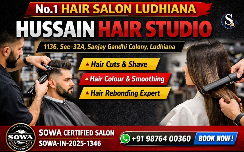 Best Hair Salon Ludhiana | Hussain Hair Studio | Save 20%