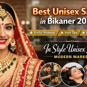 Best Unisex Salon in Bikaner 2026 – In Style Unisex Salon Bridal Makeup, Hair Spa & Keratin Experts