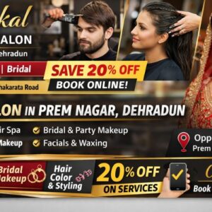 Sparkal Unisex Salon Dehradun – Save 20% | Book Now