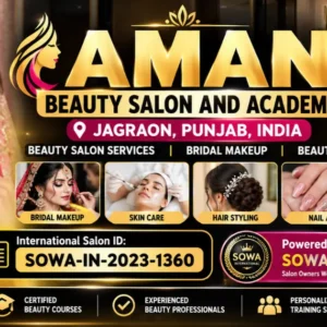 Aman Beauty Salon and Academy Jagraon, Punjab | Bridal Makeup & Beauty Courses
