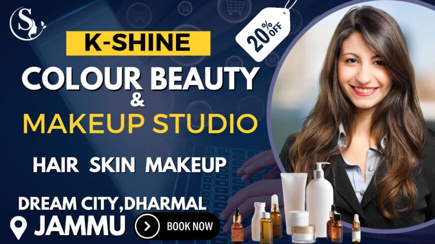 K-Shine Colour Beauty and  Makeup Studio Best Beauty Salon in Jammu,save 20%