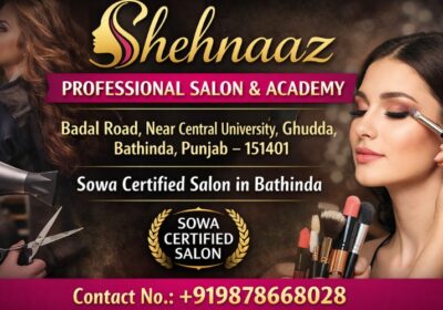 Shehnaaz Professional Salon & Academy – Sowa Certified Salon in Bathinda Punjab