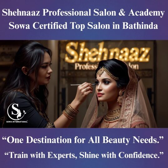 Top Sowa Certified Beauty Salon in Bathinda – Shehnaaz Professional Salon Interior