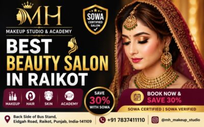 MH Makeup Studio and Academy Best Beauty Salon in Raikot Punjab SOWA Certified Salon
