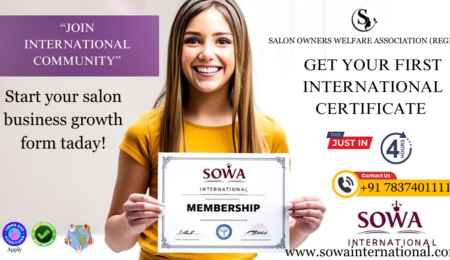 Get Your First best International Salon Certificate