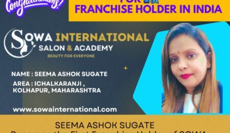 first Sowa International Salon and Academy franchise in India