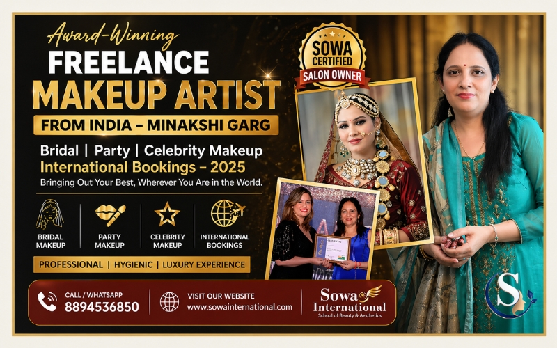 Award-Winning Freelance Makeup Artist from India | Book Now