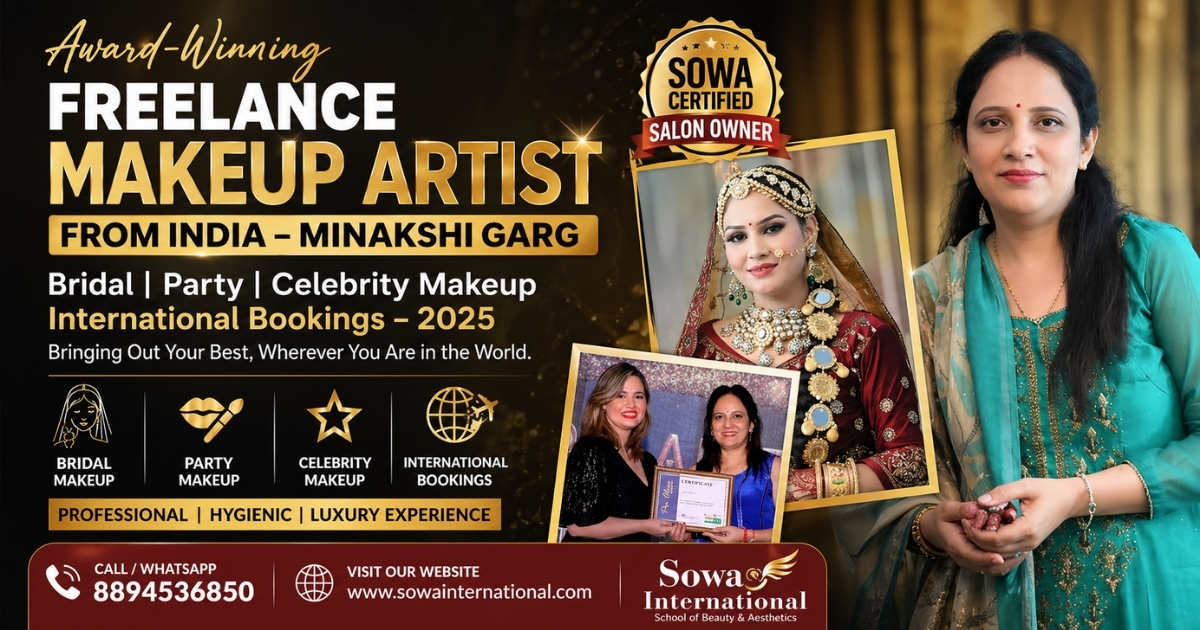 Award-Winning Freelance Makeup Artist from India | Book Now