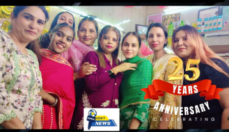 Top Rated Beauty Parlour Khanna celebrating 25 years of bridal beauty and training in Punjab