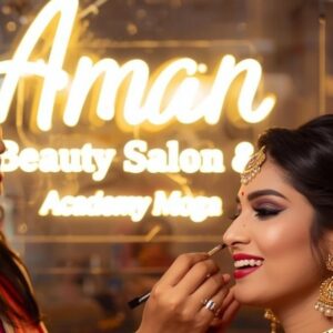 “Aman Beauty Salon and Academy Moga | Top Bridal Makeup & Beauty Services 2025”