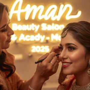 “Aman Beauty Salon and Academy Moga | Top Bridal Makeup & Beauty Services 2025”