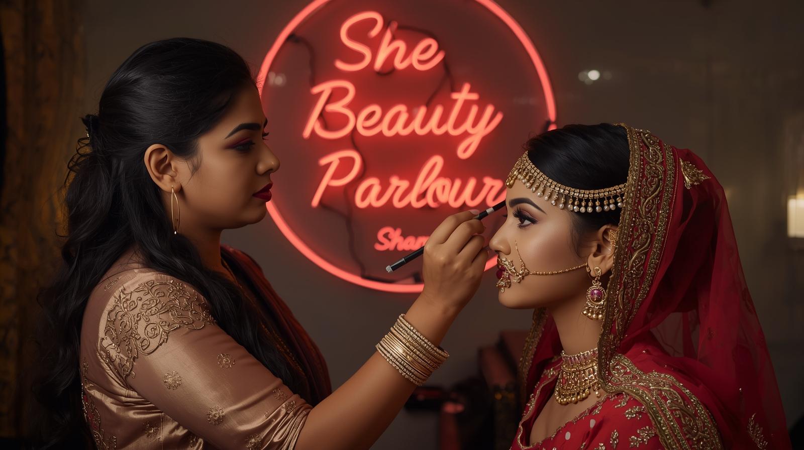 Bridal Makeup  – She Beauty Parlour Shamli  | SOWA Certified Salon