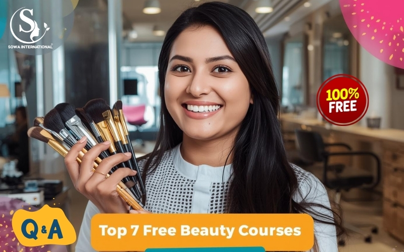 “Young woman attending Free Beauty Courses for Students