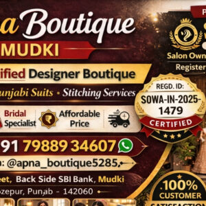 Top 7 Trusted Reasons to Choose Aapna Boutique Mudki – Best Bridal & Designer Boutique in Punjab