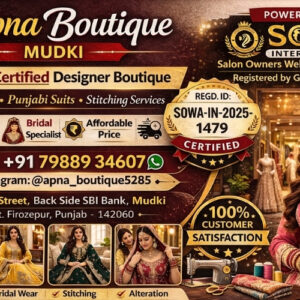 Top 7 Trusted Reasons to Choose Aapna Boutique Mudki – Best Bridal & Designer Boutique in Punjab