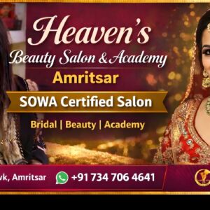 Heaven’s Beauty Salon & Academy Amritsar  SOWA Certified Salon- Save 20%