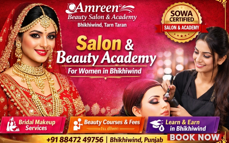 Amreen Beauty Salon & Academy Bhikhiwind
