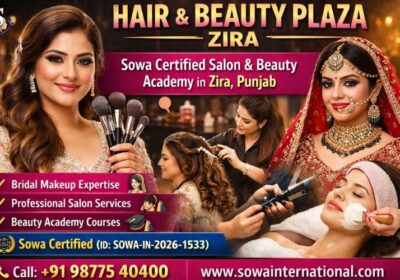 Naina Makeup Artist Hair and Beauty Plaza Zira – Professional Bridal Makeup Salon and Beauty Academy