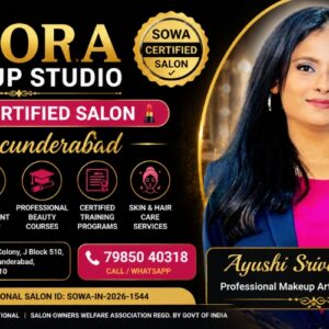 No.1 Anora Makeup Studio | Sowa Certified Salon in Secunderabad
