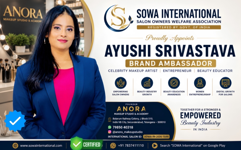 Ayushi Srivastava Celebrity Makeup Artist India | Sowa International Brand Ambassador