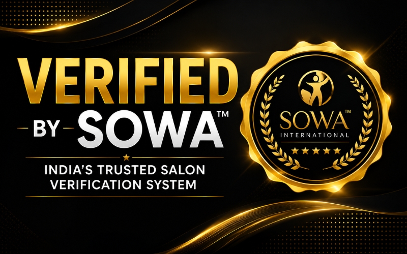 Verified by SOWA luxury homepage banner for trusted salon verification India, beauty parlour registration and professional salon branding.