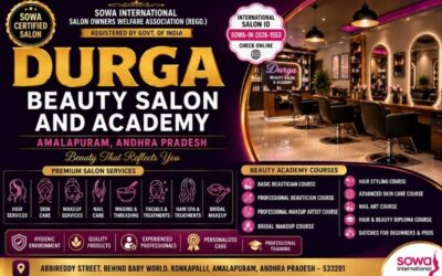 Premium Beauty Salon & Beauty Academy in Amalapuram | Durga Beauty Salon and Academy | SOWA Certified
