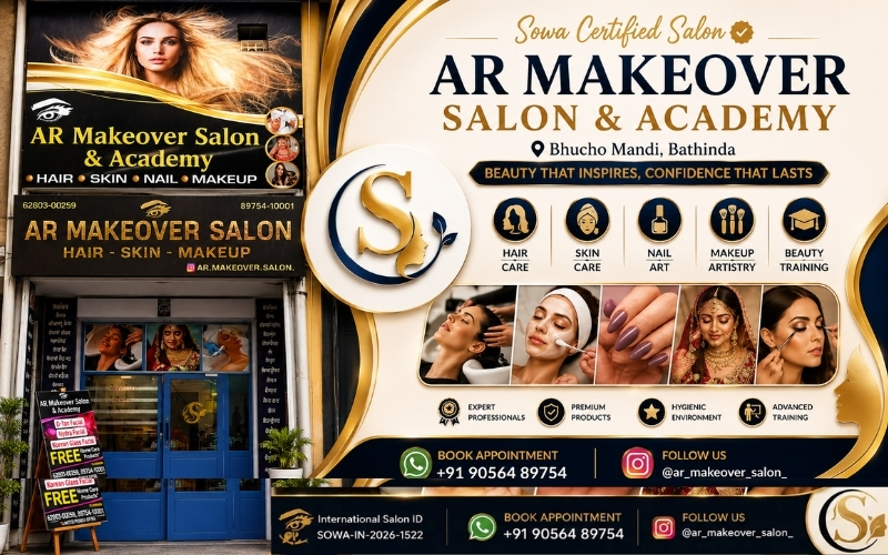 AR Makeover Salon and Academy Bhucho Mandi | Makeup Artist, Beauty Salon & Academy in Bathinda