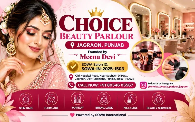 Choice Beauty Parlour Jagraon, Punjab | SOWA Verified Salon