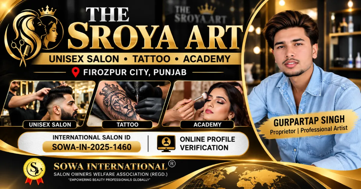 Exclusive The Sroya Art Unisex Salon Tattoo and Academy in Firozpur