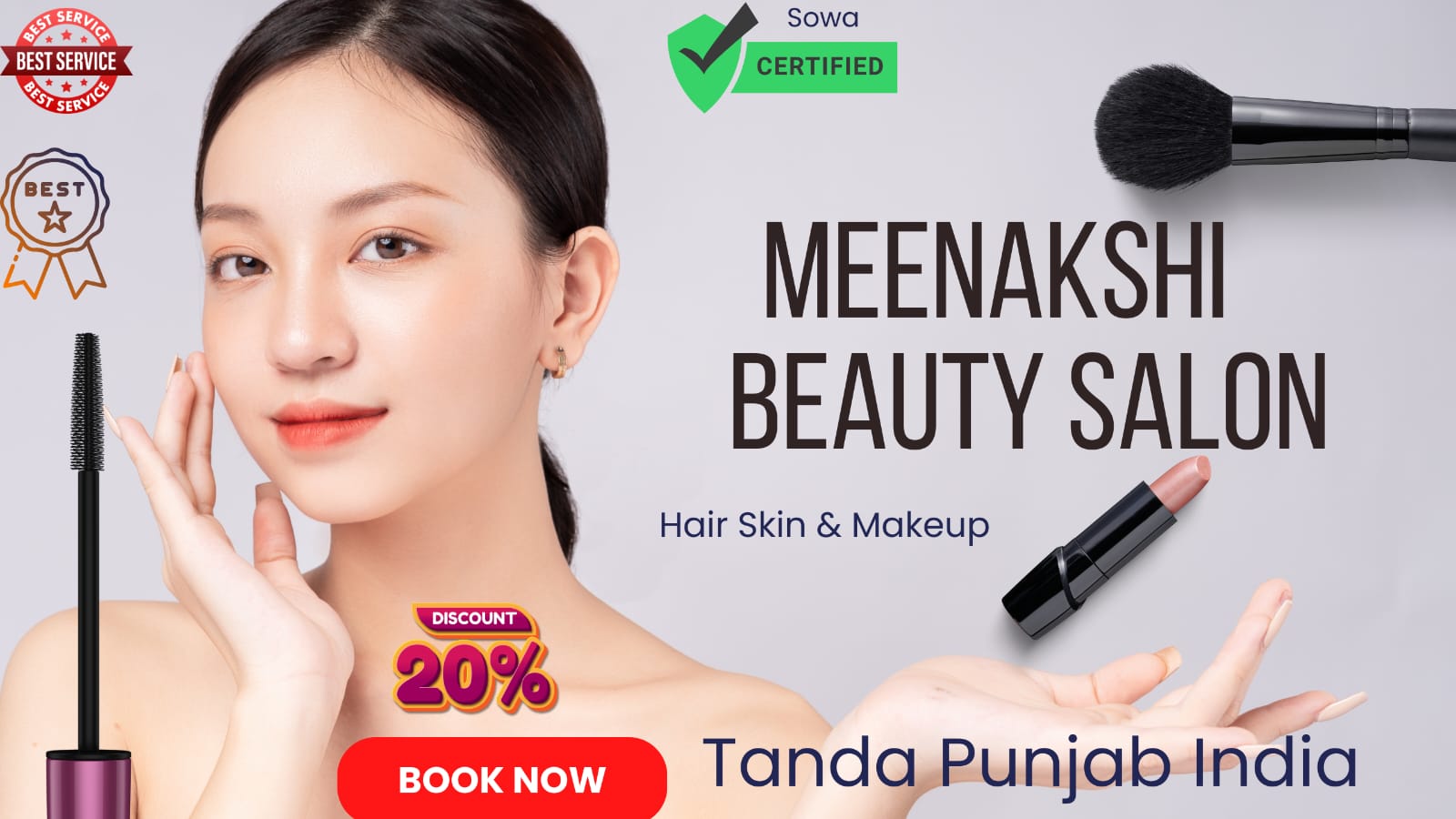 Unleash Your Inner Beauty at Meenakshi Beauty Salon in Tanda: Book Online & Save 20%