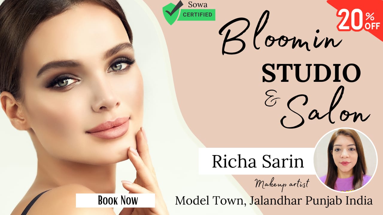 Pamper Yourself at Bloomin Studio and Salon, Jalandhar: Book Online & Enjoy 20% Off!