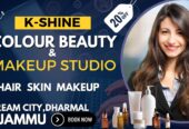 K-Shine Colour Beauty and  Makeup Studio Best Beauty Salon in Jammu,save 20%