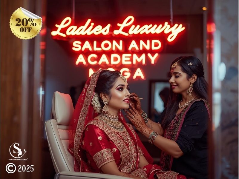 Ladies Luxury Salon and Academy Dharamkot | Best Bridal Makeup & Beauty Academy 2025